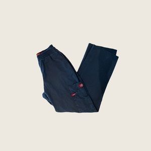 dickies dark grey cargo pants/scrubs